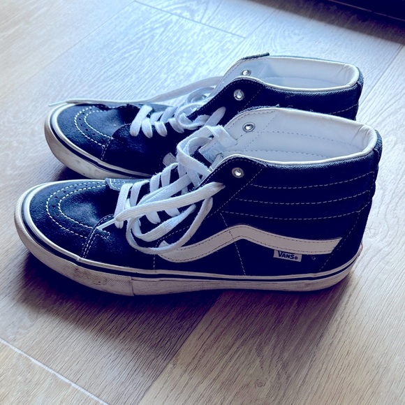 Vans High-Top Athletic Shoes - Black and White - Picture 1 of 8